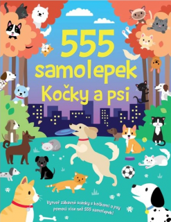 555 samolepek - Kočky a psi