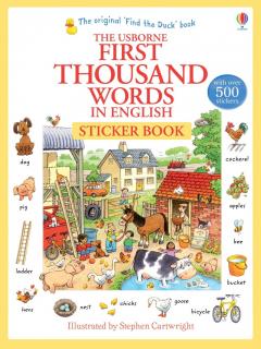 First Thousand Words in English Sticker Book 5+