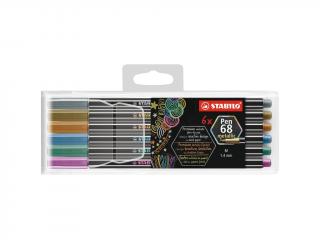 STABILO PEN 68 METALLIC - sada 8ks