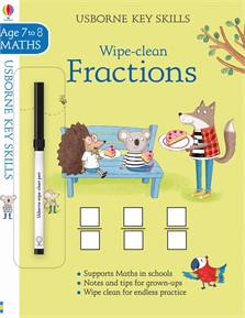 Wipe-clean fractions 7-8