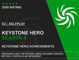 Dragonflight Keystone Hero: Season 4 Boost Možnosti:: Full Keystone Hero (16x specific dungeon)