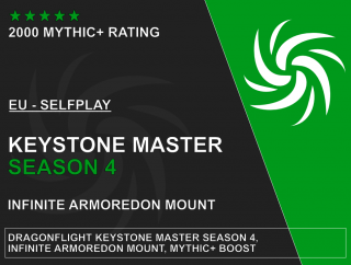 Dragonflight Keystone Master: Season 4 Boost Možnosti:: Full Keystone Master (16x specific dungeon) + Armor stack