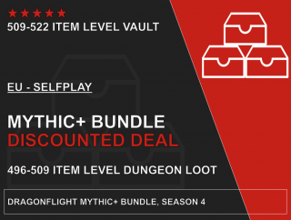 WoW Mythic+ Bundle Boost Možnosti: 4x Mythic+10 Dungeon + Armor Stack (Timed)