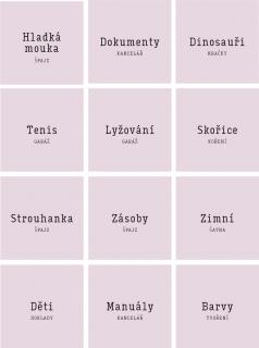 Sada lesklých samolepek  Vlastní text