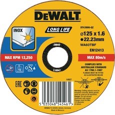 DeWALT řezný kotouč na kov 125x1,6 mm DT43906 bal. 25 ks