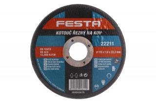 FESTA řezný kotouč na kov 115x1,0 mm 22211