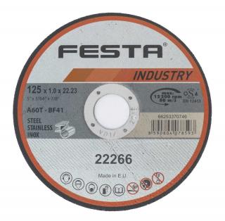 FESTA řezný kotouč na kov 115x1,0 mm INDUSTRY 22260