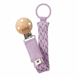 BIBS Paci Braid klip na dudlík / Violet Sky + Mauve