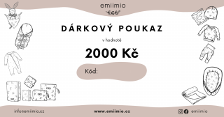 Dárkový poukaz v hodnotě 2000 Kč Formát: Elektronicky ve formátu PDF