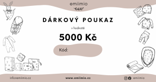 Dárkový poukaz v hodnotě 5000 Kč Formát: Elektronicky ve formátu PDF