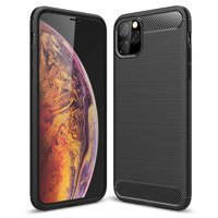 Forcell Carbon Case pro iPhone 11, černé (Zadní gelový kryt Carbon pro iPhone 11, černé)