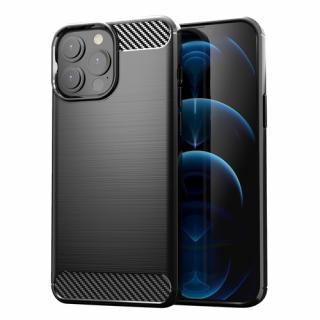 Forcell Carbon Case pro iPhone 13 Pro, černé (Zadní gelový kryt Carbon pro iPhone 13 Pro, černé)