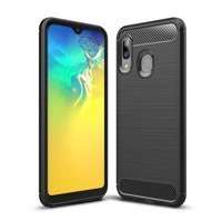 Forcell Carbon Case pro Samsung Galaxy A20e, černé (Zadní gelový kryt Carbon pro Samsung Galaxy A20e, černé)