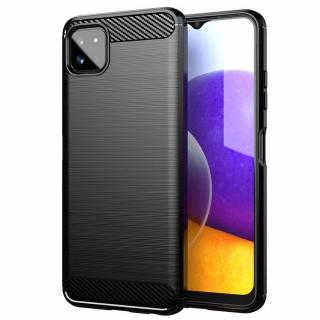 Forcell Carbon Case pro Samsung Galaxy A22 5G, černé (Zadní gelový kryt Carbon pro Samsung Galaxy A22 5G, černé)