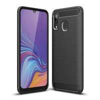 Forcell Carbon Case pro Samsung Galaxy A40, černé (Zadní gelový kryt Carbon pro Samsung Galaxy A40, černé)
