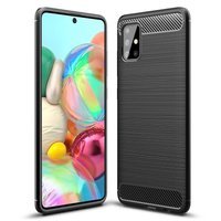 Forcell Carbon Case pro Samsung Galaxy A51, černé (Zadní gelový kryt Carbon pro Samsung Galaxy A51, černé)