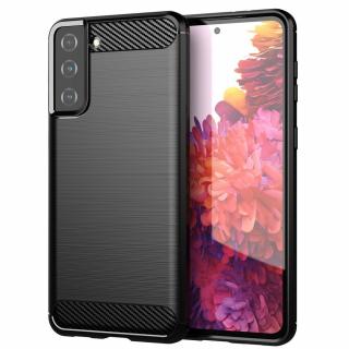 Forcell Carbon Case pro Samsung Galaxy S21 Plus, černé (Zadní gelový kryt Carbon pro Samsung Galaxy S21 Plus, černé)