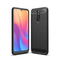 Forcell Carbon Case pro Xiaomi Redmi 8A, černé (Zadní gelový kryt Carbon pro Xiaomi Redmi 8A, černé)