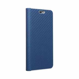 Otevírací pouzdro Carbon Book pro Samsung Galaxy A72 modré