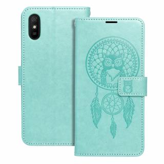 Otevírací pouzdro Forcell Mezzo book pro Xiaomi Redmi 9A/9AT zelený lapač snů