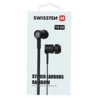 SLUCHÁTKA SWISSTEN EARBUDS RAINBOW YS-D2 ČERNÁ (SLUCHÁTKA SWISSTEN EARBUDS RAINBOW YS-D2 ČERNÁ)