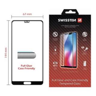 SWISSTEN Ochranné sklo pro Huawei P20 černé