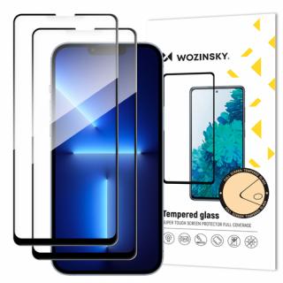 Wozinsky Full Glue tvrzené sklo pro iPhone 13 Pro Max černé 2Ks (Tvrzené sklo Wozinsky Full Glue pro iPhone 13 Pro Max celoplošné lepení, černé 2Ks)