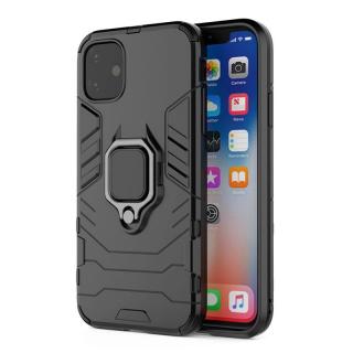 Zadní silikonovo-plastový kryt Armor Ring pro iPhone 14 Plus černý (Zadní silikonovo-plastový kryt Armor Ring pro iPhone 14 Plus černý)