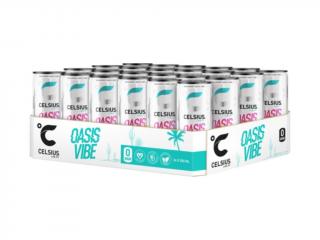 Celsius Energetický Nápoj Oasis Vibe - Příchuť Limetka / Kaktus- 355ml - Box 24 kus