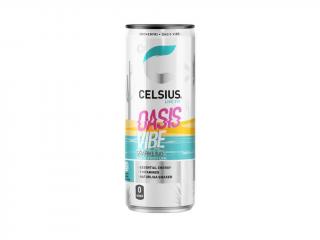 Celsius Energetický Nápoj Oasis Vibe - Příchuť Limetka / Kaktus - 355ml