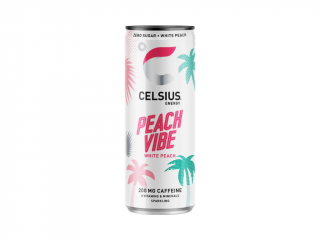 Celsius Energetický Nápoj Peach Vibe - Příchuť Broskev - 355ml