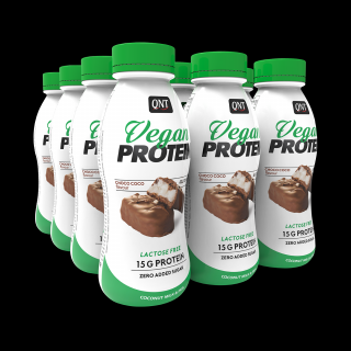 QNT Vegan Protein Shake Příchuť  Choco-coco  Lactose free -Box 12 kus