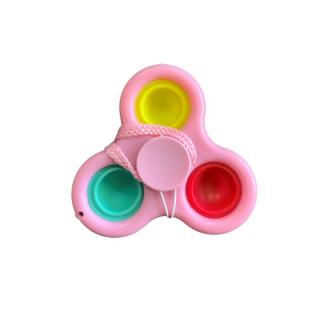 Pop it antistresová hračka fidget spinner Squishy: růžová