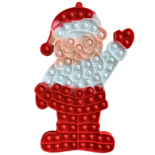 Pop It antistresová hračka vánoční Santa Claus JUMBO XXL 30 cm