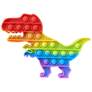 Pop It Rainbow antistresová hračka dinosaurus