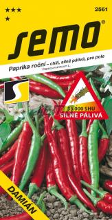 Paprika Damián - zel. pálivá - chili červená 0,4g