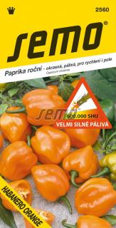 Paprika Habanero Orange - zel. velmi silně pálivá 15s /SHU 600 000/