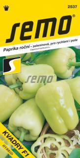 Paprika Kvadry - zel. sladká rychl.,pole 15s