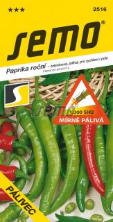 Paprika Pálivec - zel. pálivá rychl.,pole 0,6g /SHU 1 000/