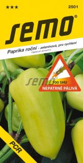 Paprika PCR - zel. mírně pálivá rychl,pole 0,6g /SHU 700/