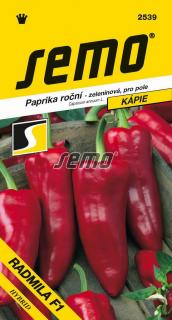 Paprika Radmila F1 - zel. sladká pravá kápie 15s