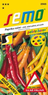 Paprika směs barev chili - zel. pálivá 0,4g - série PALETA /SHU 50 000/