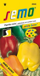 Paprika směs barev F1 - zel. sladká 15s - série PALETA