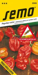 Paprika Trinidad Moruga Scorpion Red - zel. extrémně silně pálivá 10s