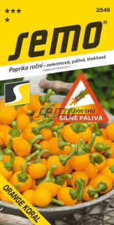 Paprika zel. pálivá - Orange Koral rychl,pole 0,6g /SHU 25 000/