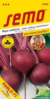 Řepa Pablo F1 - salátová kulatá jednoklíčková 60s - série JAZÝČKY