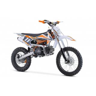 Dětská benzínová motorka Pitbike Leramotors Shark 125cc 4T 17/14 oranžová