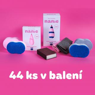 Nanie Maxi Pack 44 ks – Čisticí nano houbičky a hadříky