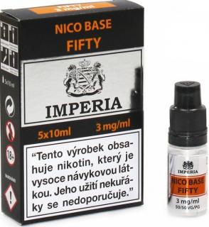 Boudoir Samadhi s.r.o. IMPERIA Nikotinová báze PG50/VG50 3mg 5x10ml