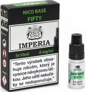 Boudoir Samadhi s.r.o. IMPERIA Nikotinová báze PG50/VG50 6mg 5x10ml